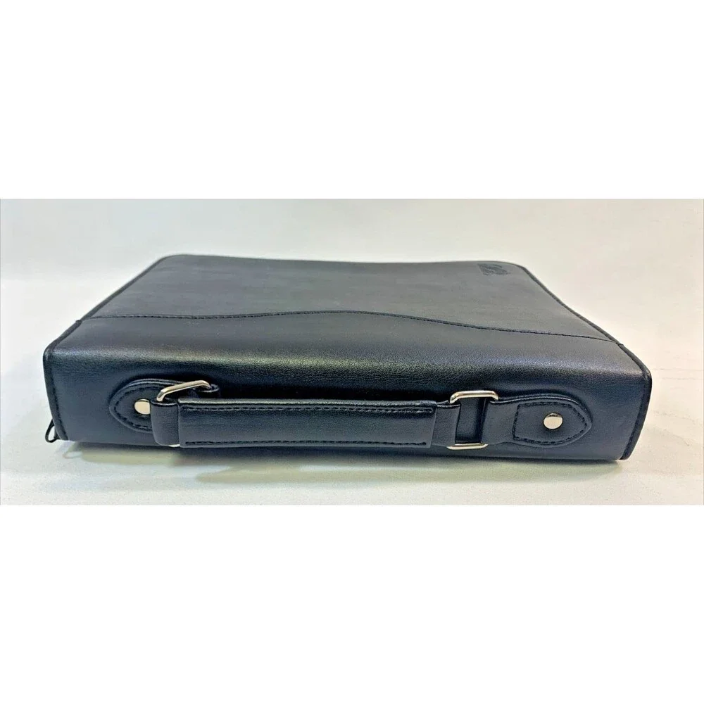Enzo Baglioni Time Management System Undated Zip Leather Solar Calculator VTG